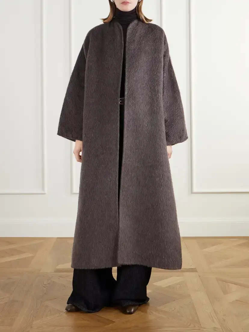 Max Mara Febo Camel-hair And Mohair-blend Coat - Brown | Thumbnail 3 Max Mara Febo Camel-hair And Mohair-blend Coat - Brown | Thumbnail 3