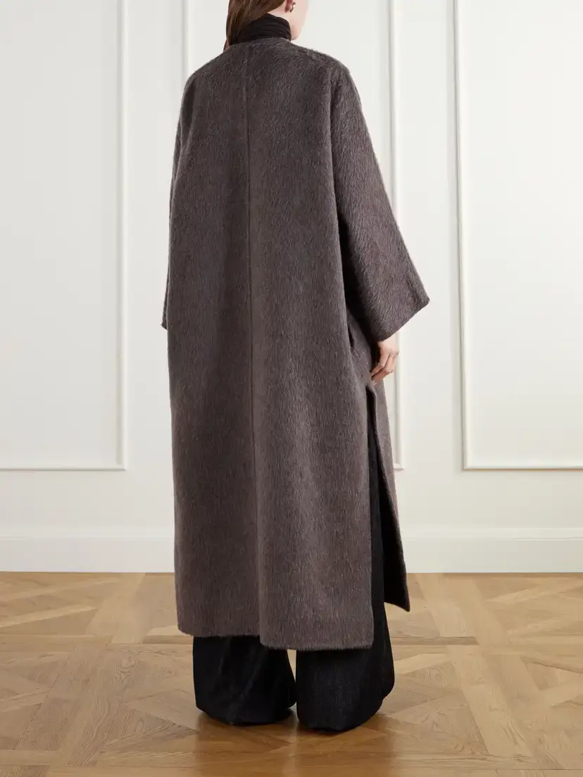 Max Mara Febo Camel-hair And Mohair-blend Coat - Brown | Thumbnail 4 Max Mara Febo Camel-hair And Mohair-blend Coat - Brown | Thumbnail 4