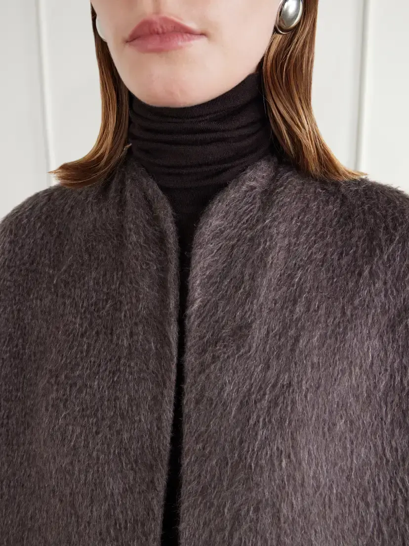 Max Mara Febo Camel-hair And Mohair-blend Coat - Brown | Thumbnail 5 Max Mara Febo Camel-hair And Mohair-blend Coat - Brown | Thumbnail 5