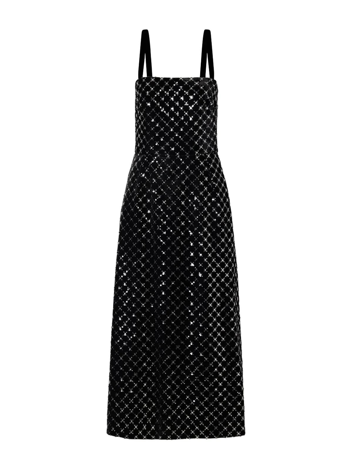 Sequin-embellished Velvet Midi Dress Sequin-embellished Velvet Midi Dress