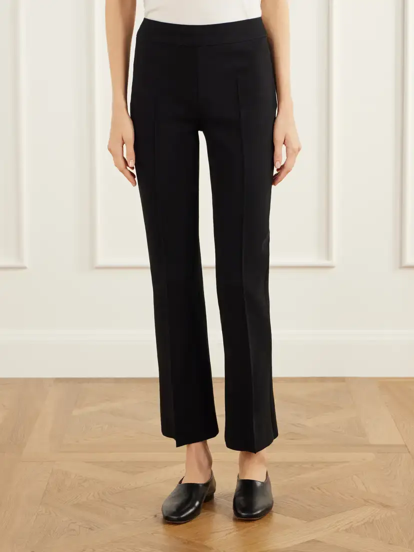 HIGH SPORT Geo Kick Stretch Cotton-blend Jersey Flared Pants | Thumbnail 3