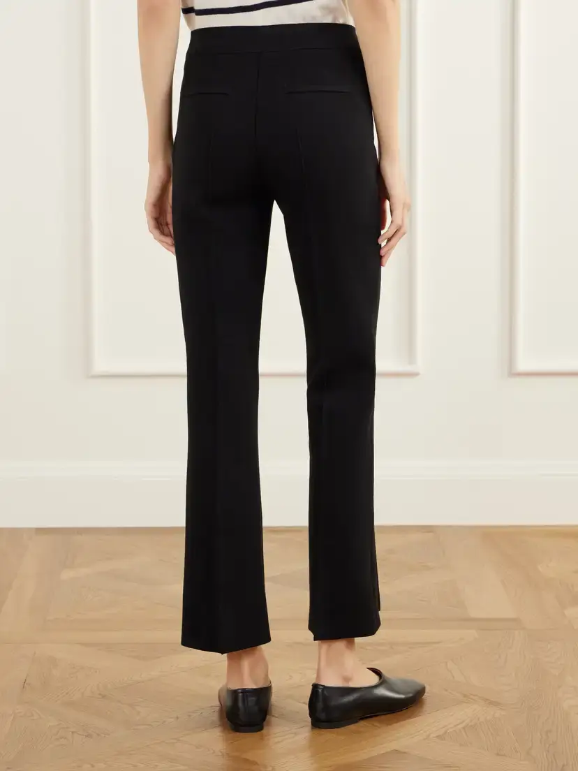HIGH SPORT Geo Kick Stretch Cotton-blend Jersey Flared Pants | Thumbnail 4