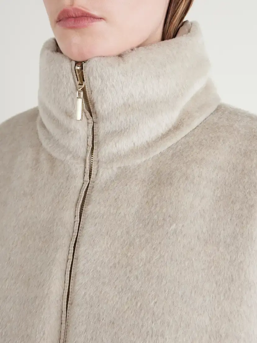 Max Mara Arancio Reversible Brushed Alpaca And Virgin Wool-blend And Shell Down Jacket | Thumbnail 5 Max Mara Arancio Reversible Brushed Alpaca And Virgin Wool-blend And Shell Down Jacket | Thumbnail 5
