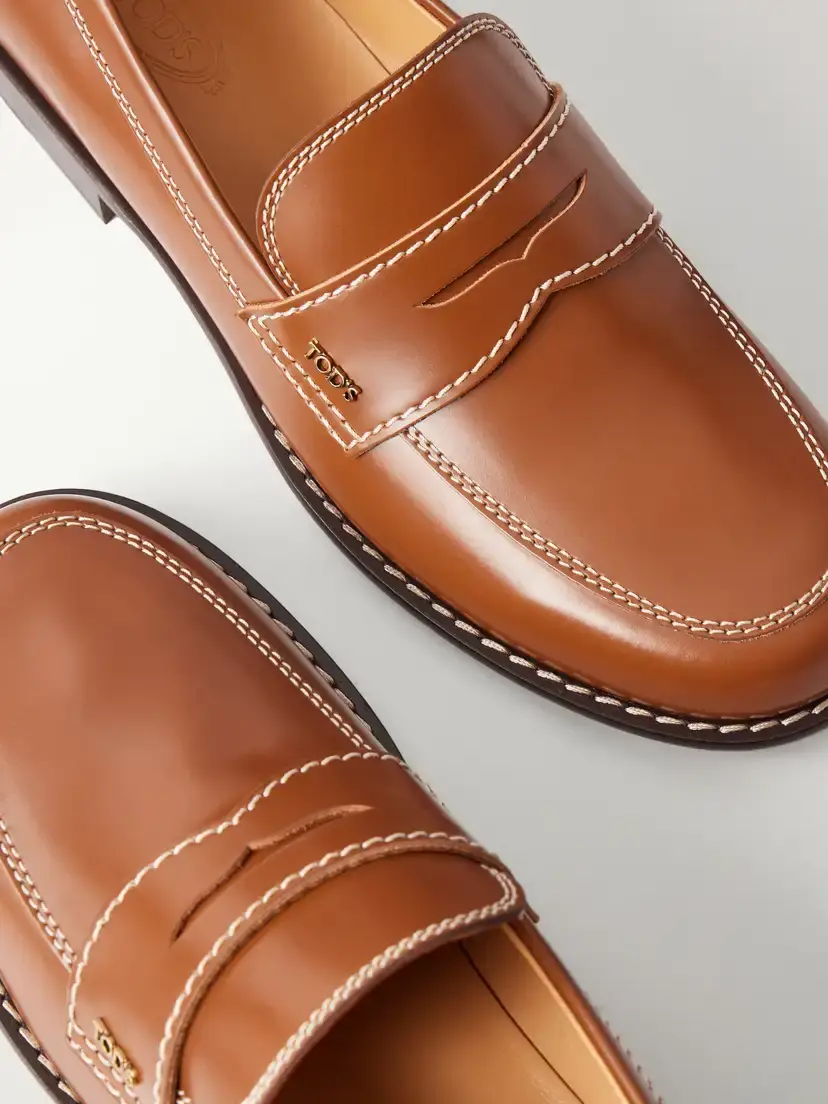 Tod's Logo-embellished Leather Loafers | Thumbnail 5 Tod's Logo-embellished Leather Loafers | Thumbnail 5