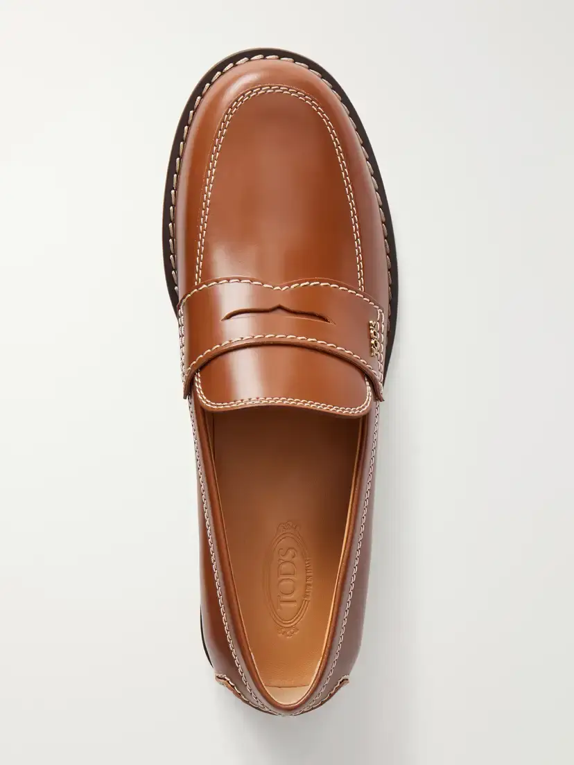 Tod's Logo-embellished Leather Loafers | Thumbnail 6 Tod's Logo-embellished Leather Loafers | Thumbnail 6