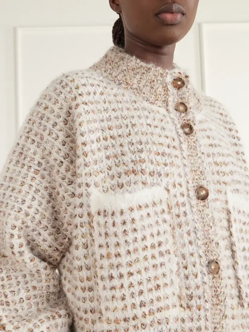 Missoni Mohair, Wool And Cotton-blend Coat - Neutrals | Thumbnail 5 Missoni Mohair, Wool And Cotton-blend Coat - Neutrals | Thumbnail 5