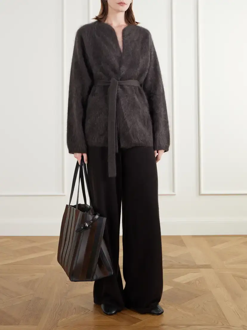 Almada Aria Belted Brushed Cashmere Cardigan | Thumbnail 2 Almada Aria Belted Brushed Cashmere Cardigan | Thumbnail 2