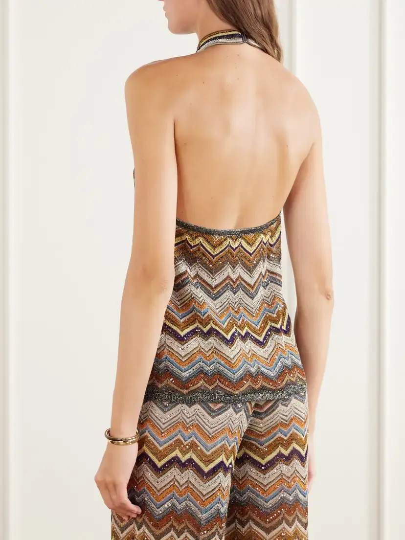 Missoni Striped Metallic Crochet-knit Tank | Thumbnail 4 Missoni Striped Metallic Crochet-knit Tank | Thumbnail 4