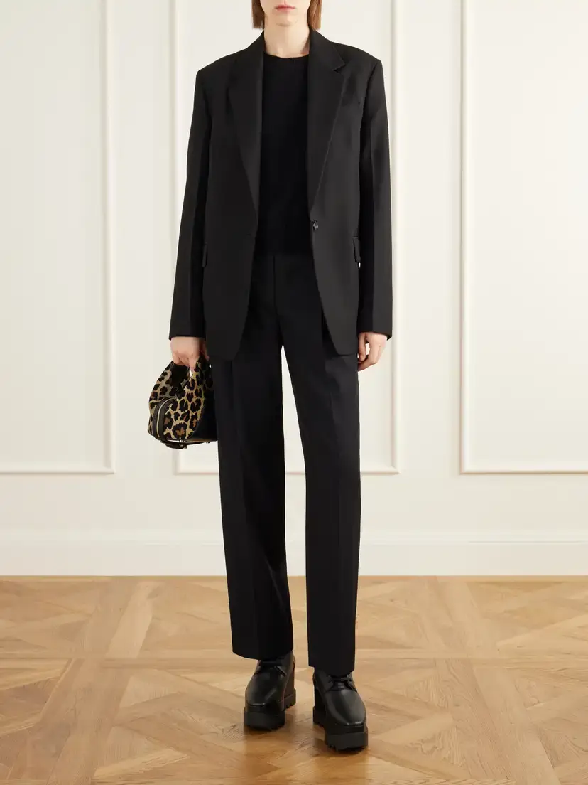 Stella McCartney Elyse Plush-trimmed Vegan Material Platform Brogues | Thumbnail 4 Stella McCartney Elyse Plush-trimmed Vegan Material Platform Brogues | Thumbnail 4