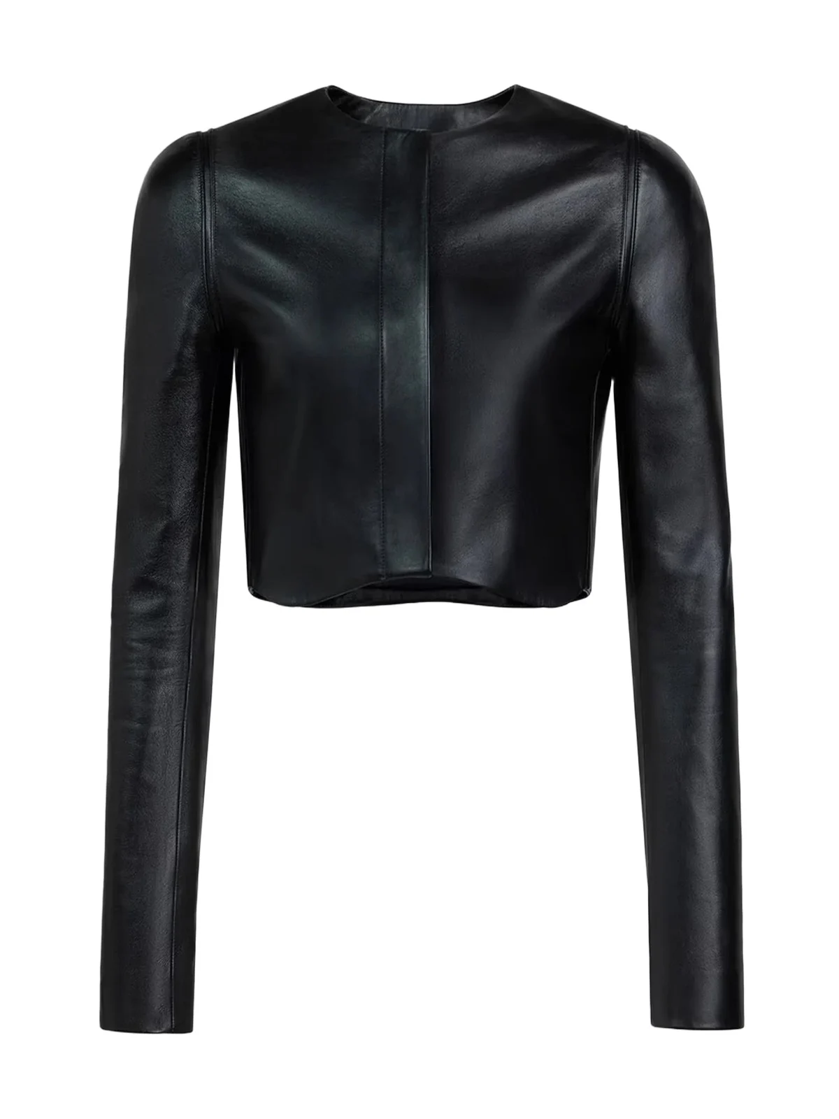 Alaïa Cropped Lambskin Jacket