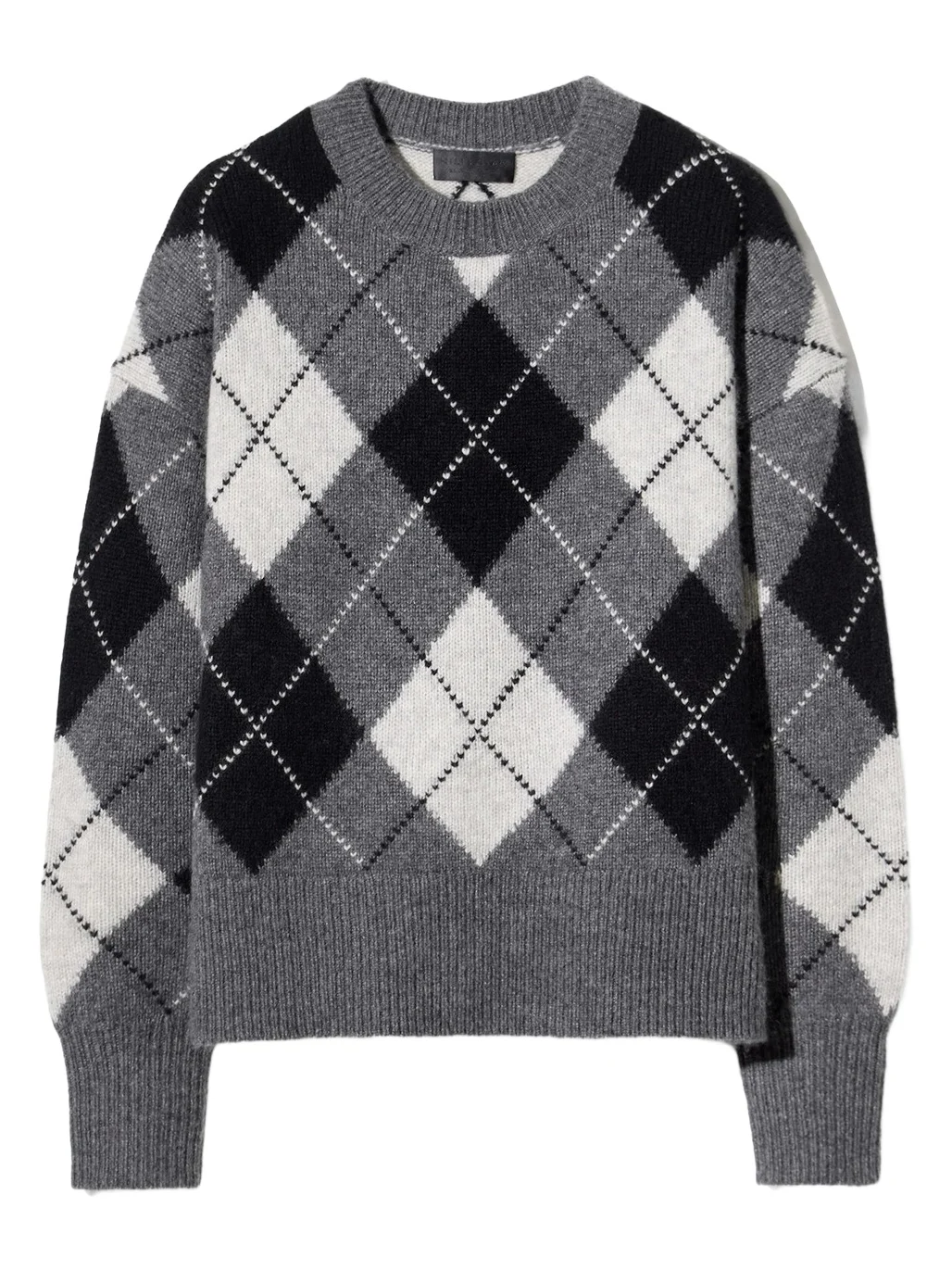 Nili Lotan Donnika Cashmere-Silk Argyle Sweater