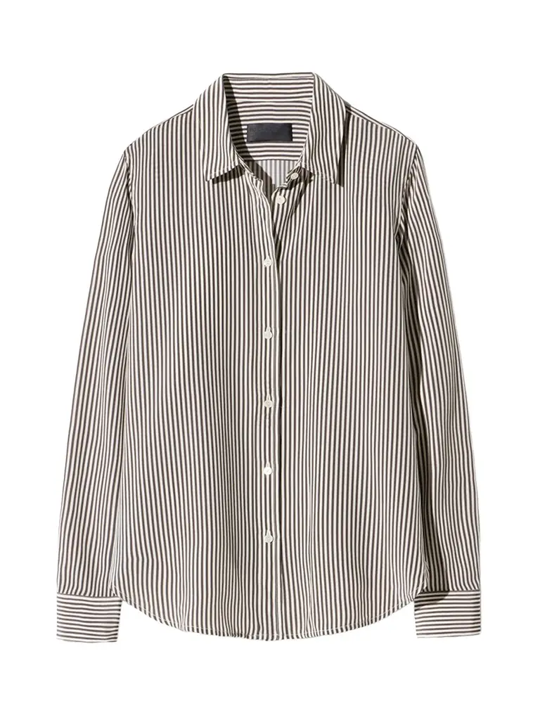 Gaia Striped Silk Shirt Gaia Striped Silk Shirt
