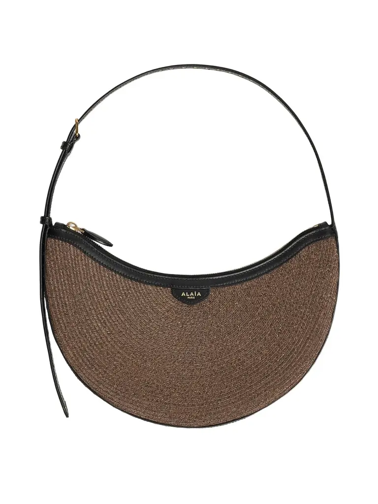 Paper Straw One Piece Demi Lune Bag Paper Straw One Piece Demi Lune Bag