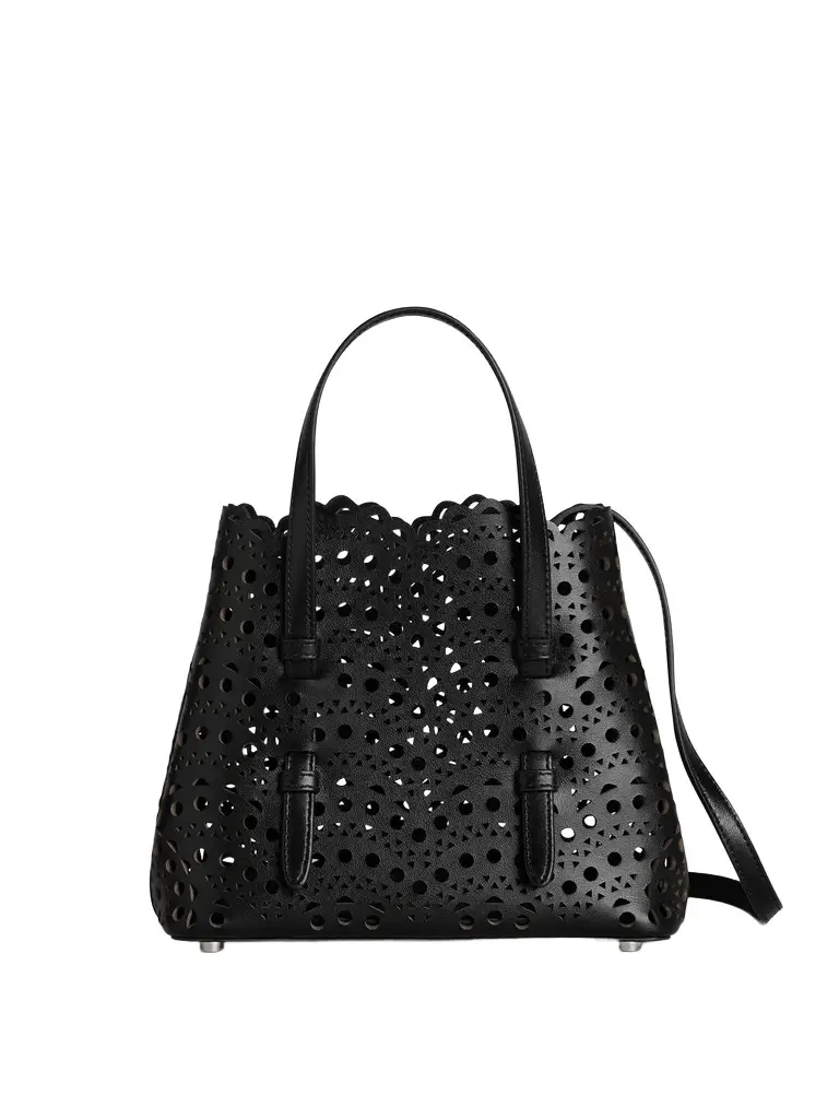Alaïa Perforated Vienna Calfskin Mina 20 Bag