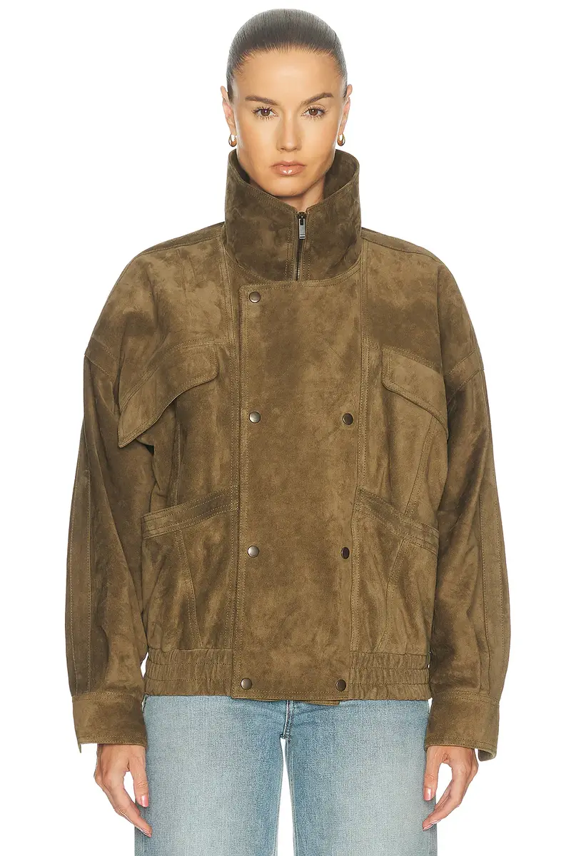 Saint Laurent Funnel Neck Jacket | Thumbnail 2 Saint Laurent Funnel Neck Jacket | Thumbnail 2
