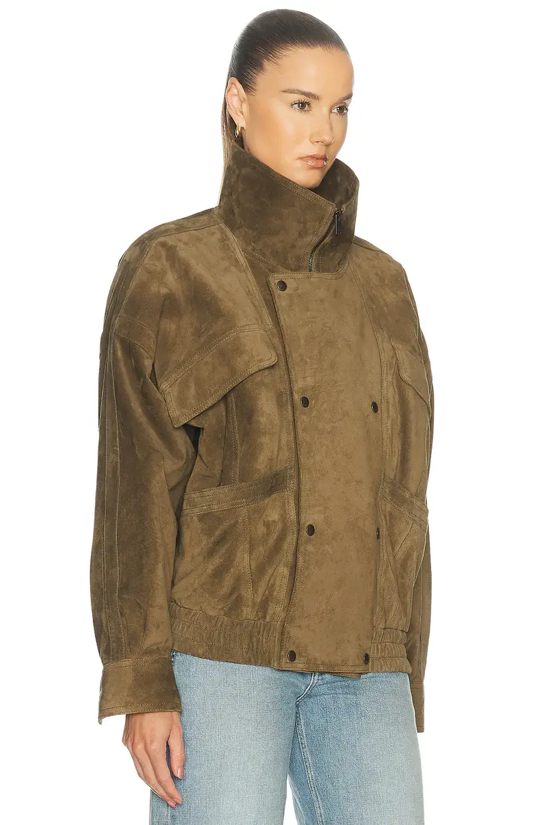 Saint Laurent Funnel Neck Jacket | Thumbnail 3 Saint Laurent Funnel Neck Jacket | Thumbnail 3