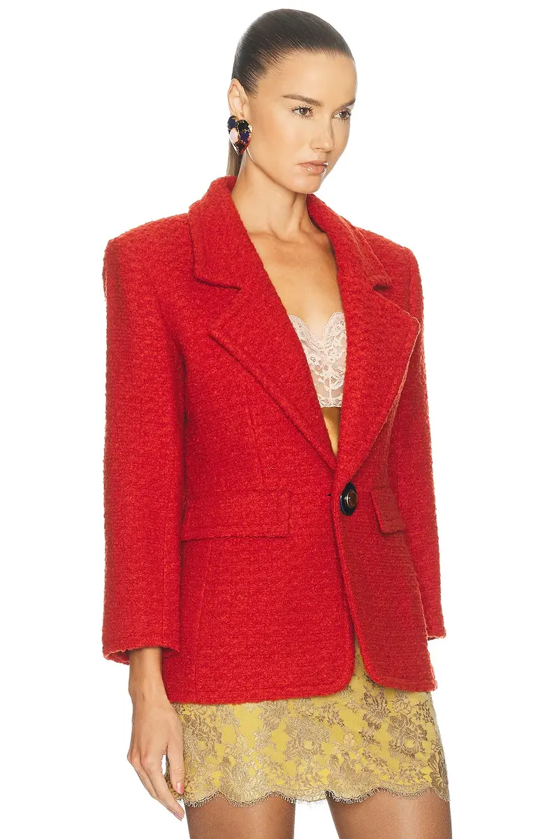 Saint Laurent Tweed Blazer | Thumbnail 2 Saint Laurent Tweed Blazer | Thumbnail 2
