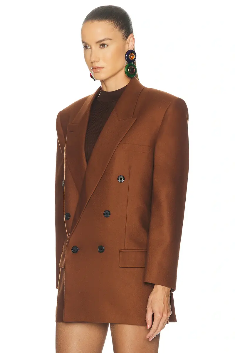 Saint Laurent Wool Double Breasted Jacket | Thumbnail 3 Saint Laurent Wool Double Breasted Jacket | Thumbnail 3