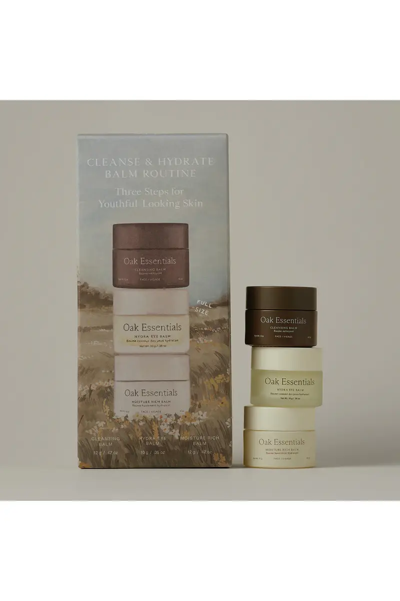 Oak Essentials Cleanse & Hydrate Balm Routine | Thumbnail 2 Oak Essentials Cleanse & Hydrate Balm Routine | Thumbnail 2