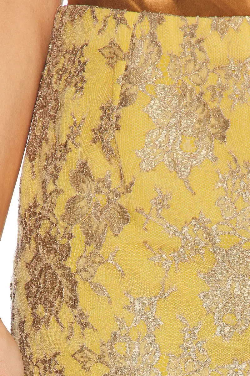 Saint Laurent Floral Lace Mini Skirt | Thumbnail 6