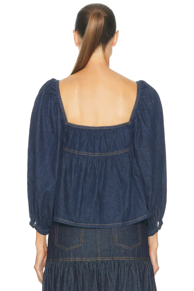 Saint Laurent Tiered Blouse | Thumbnail 3 Saint Laurent Tiered Blouse | Thumbnail 3