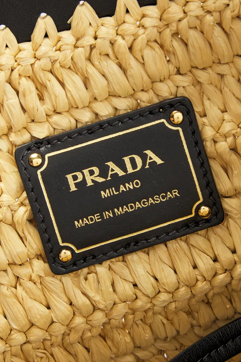 Prada Prada Raffia Tote Bag | Thumbnail 5 Prada Prada Raffia Tote Bag | Thumbnail 5