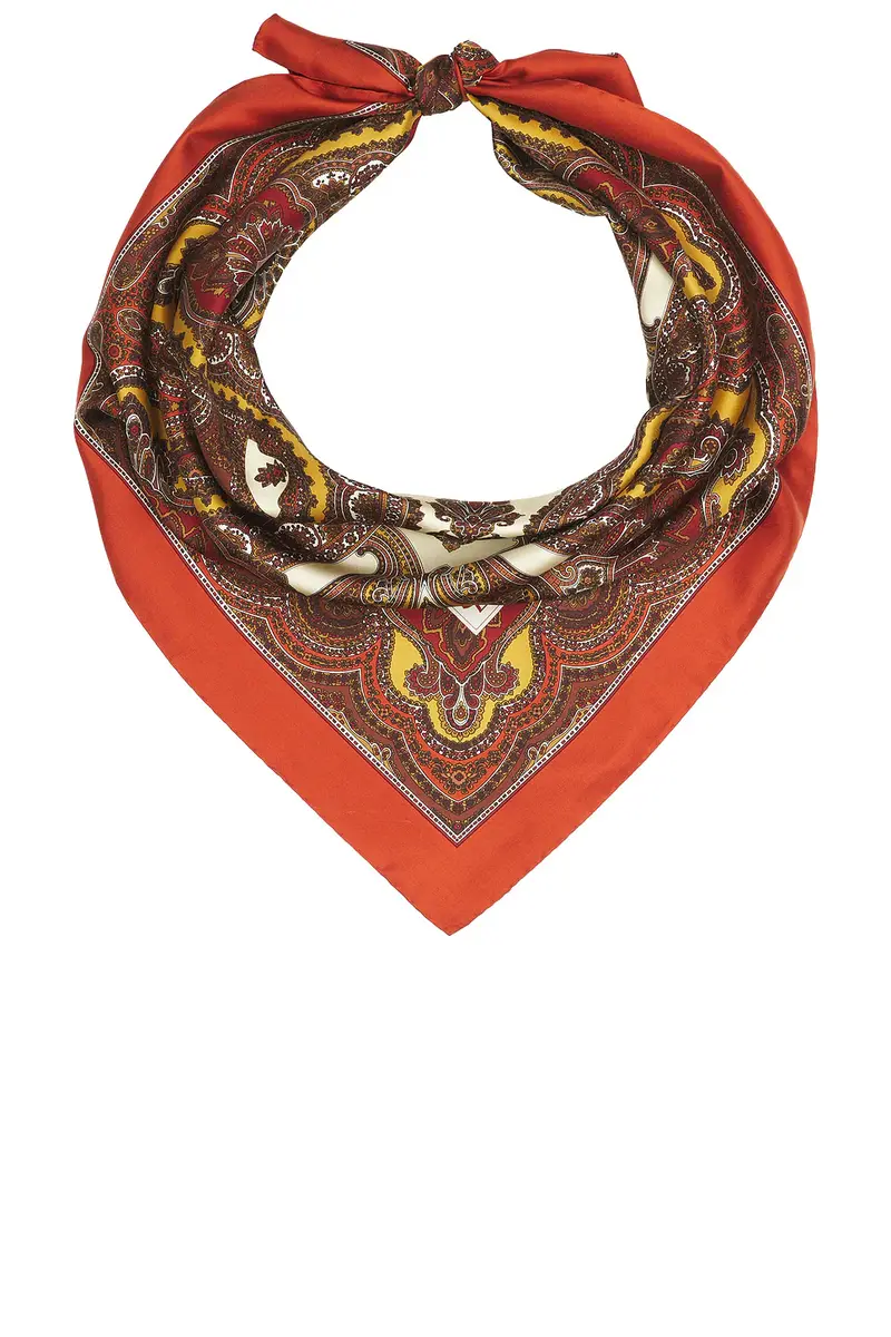 Saint Laurent Vintage Paisley Carre Scarf | Thumbnail 2 Saint Laurent Vintage Paisley Carre Scarf | Thumbnail 2