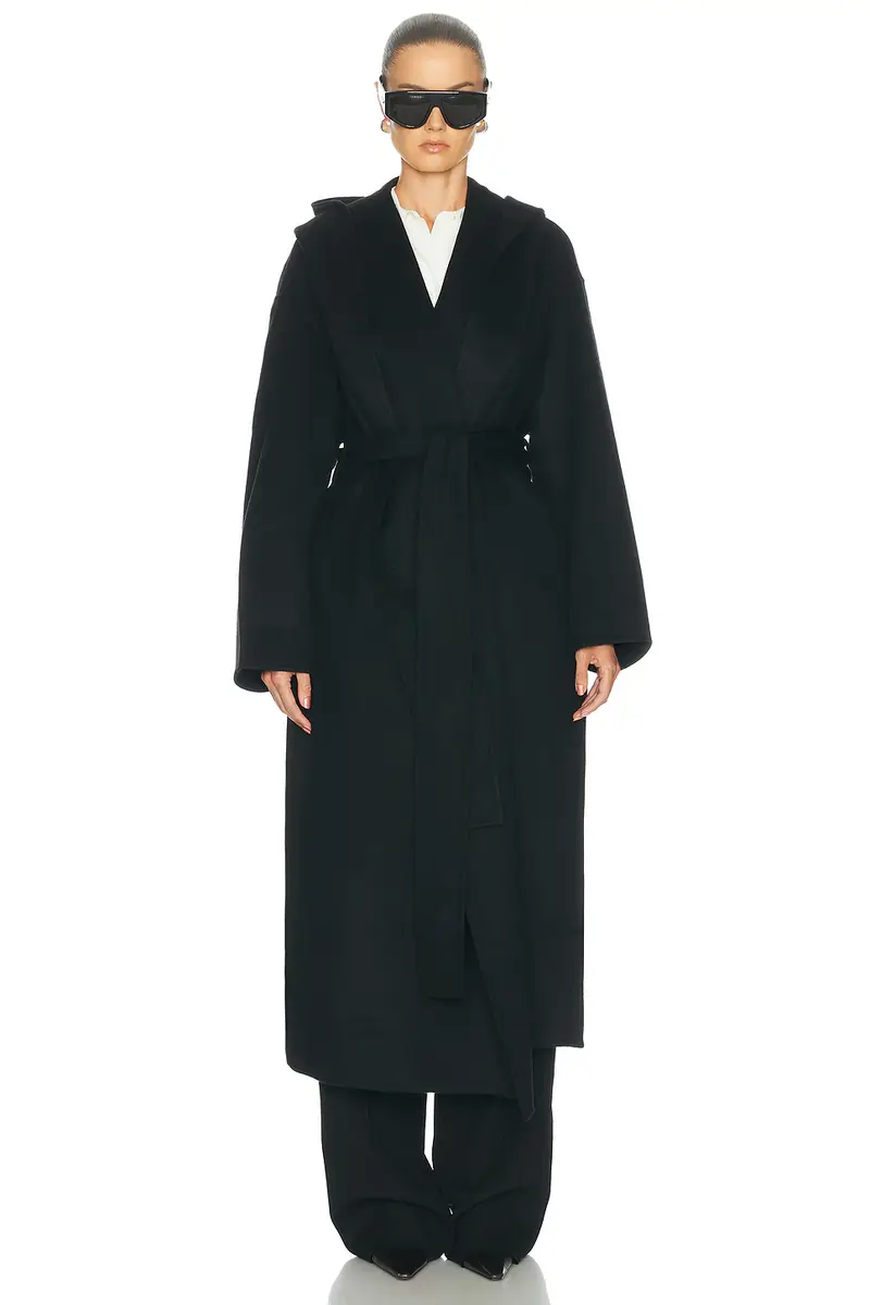 TOTEME Hoodie Belted Coat | Thumbnail 2 TOTEME Hoodie Belted Coat | Thumbnail 2