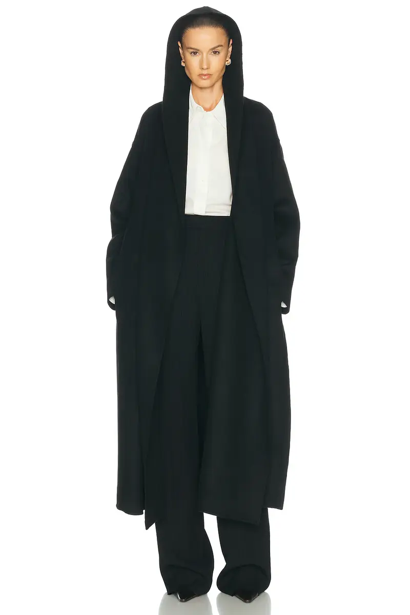 TOTEME Hoodie Belted Coat | Thumbnail 3 TOTEME Hoodie Belted Coat | Thumbnail 3