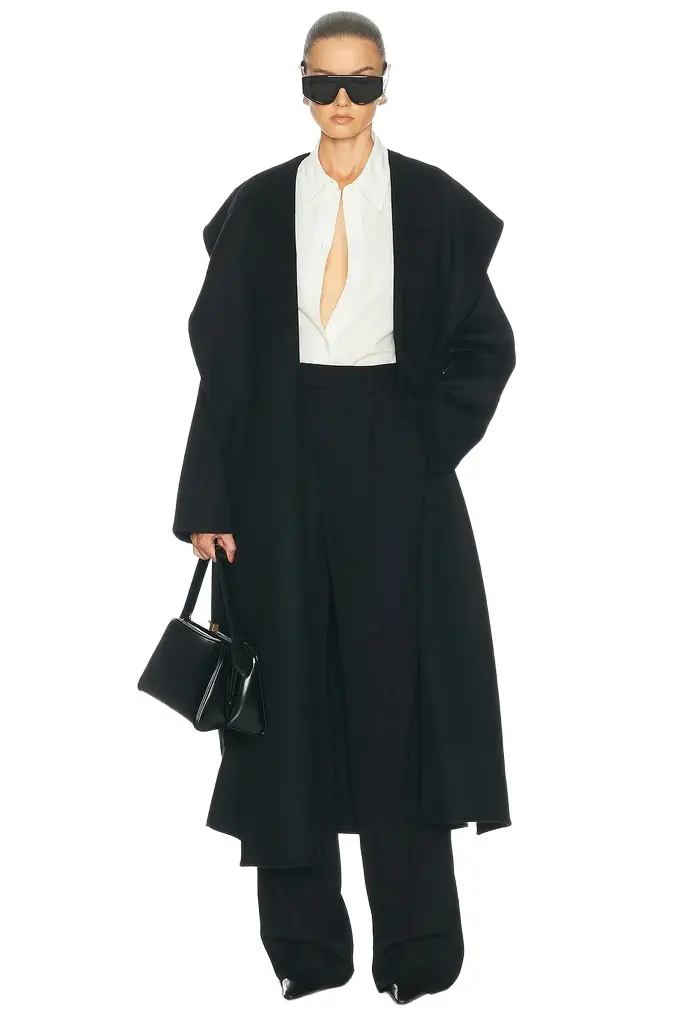 TOTEME Hoodie Belted Coat