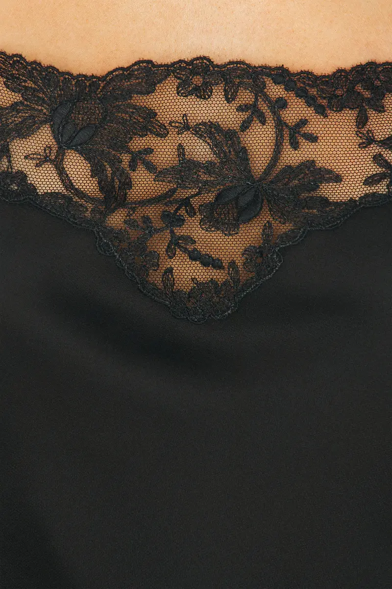Saint Laurent Lace Trimmed Romper | Thumbnail 5 Saint Laurent Lace Trimmed Romper | Thumbnail 5