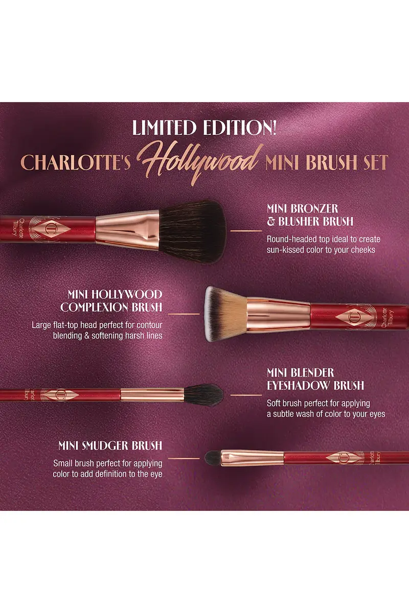 Charlotte Tilbury Hollywood Mini Brush Set | Thumbnail 5 Charlotte Tilbury Hollywood Mini Brush Set | Thumbnail 5