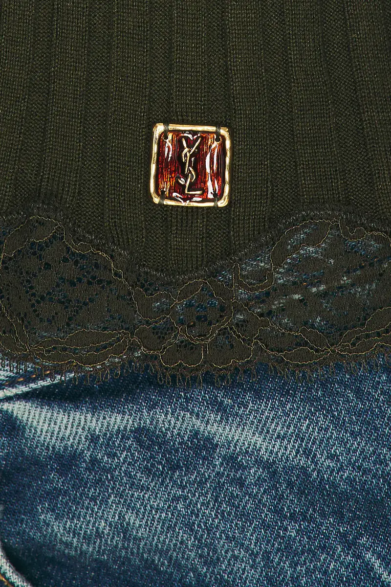 Saint Laurent Lace Trimmed Sweater | Thumbnail 5 Saint Laurent Lace Trimmed Sweater | Thumbnail 5