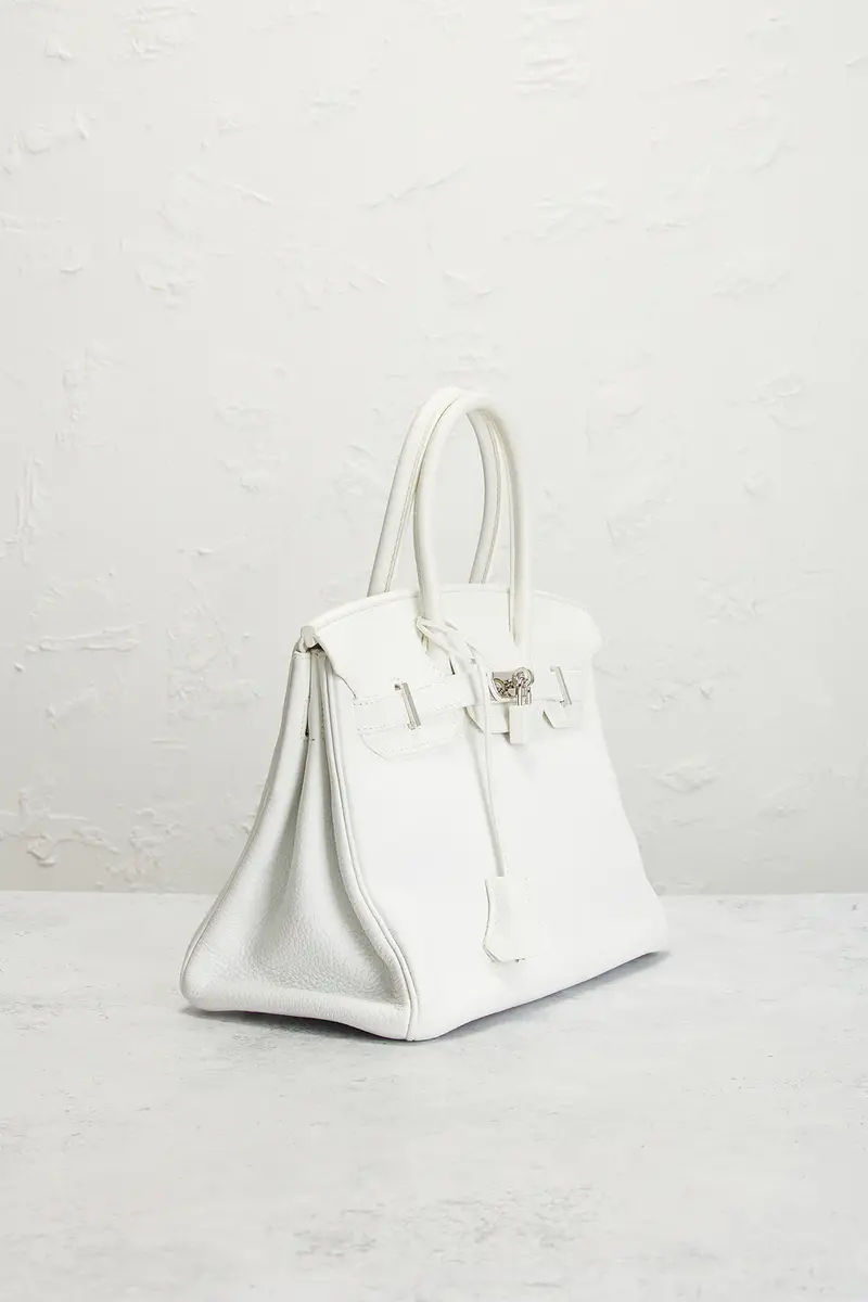 HERMÈS Hermes Taurillon Clemence Birkin 30 Retourne Handbag | Thumbnail 4