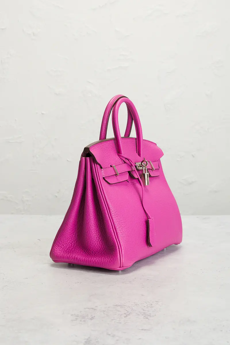 HERMÈS Hermes Taurillon Clemence Birkin 25 Retourne Handbag | Thumbnail 4