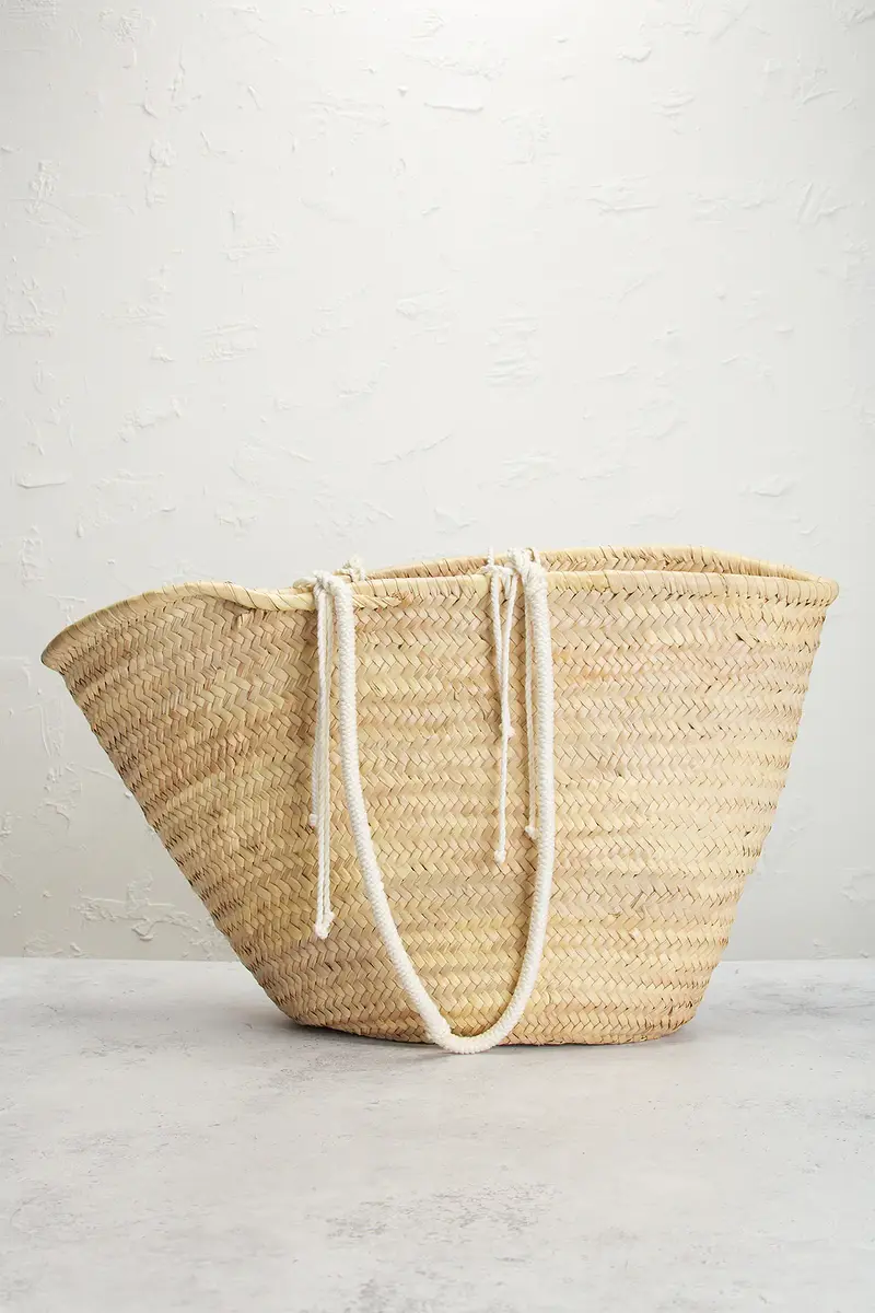 Celine Celine X David Kramer Raffia Panier Tote Bag | Thumbnail 3