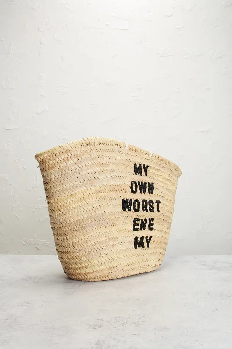 Celine Celine X David Kramer Raffia Panier Tote Bag | Thumbnail 4