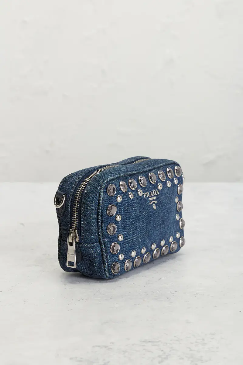 Prada Prada Denim Bijoux Camera Bag | Thumbnail 4 Prada Prada Denim Bijoux Camera Bag | Thumbnail 4