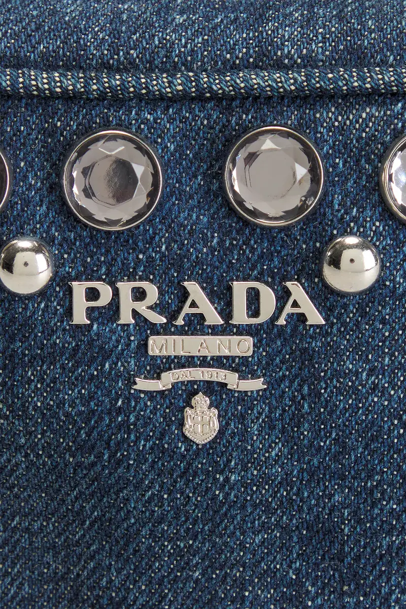 Prada Prada Denim Bijoux Camera Bag | Thumbnail 6 Prada Prada Denim Bijoux Camera Bag | Thumbnail 6
