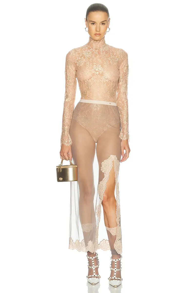 Valentino Tulle Bodysuit | Thumbnail 5 Valentino Tulle Bodysuit | Thumbnail 5