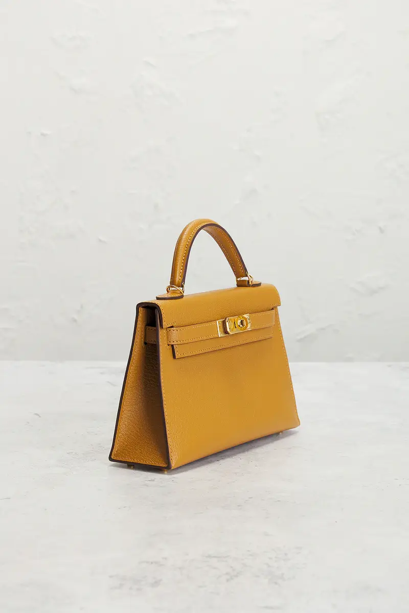 HERMÈS Hermes Chevre Mysore Kelly Verso 20 Sellier Handbag | Thumbnail 4