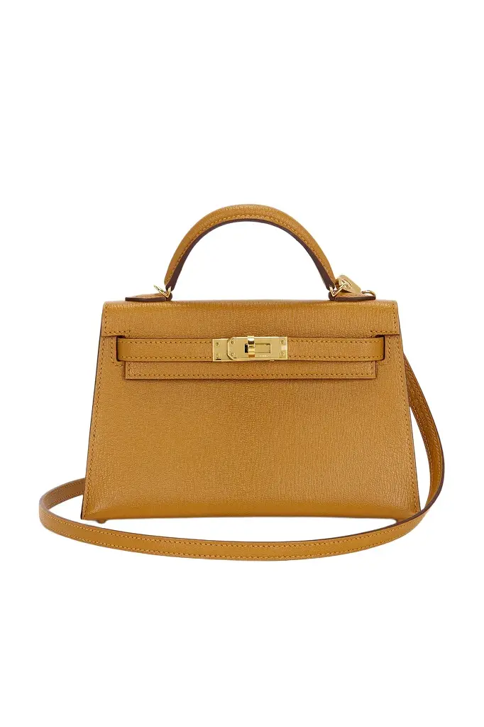 Hermes Chevre Mysore Kelly Verso 20 Sellier Handbag