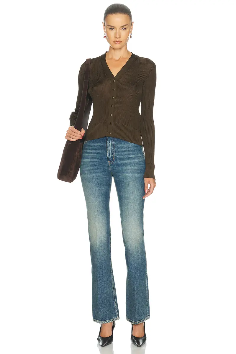 Saint Laurent New Clyde Flare Leg | Thumbnail 5 Saint Laurent New Clyde Flare Leg | Thumbnail 5