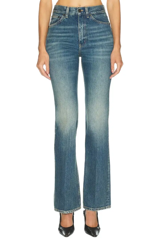 Saint Laurent New Clyde Flare Leg
