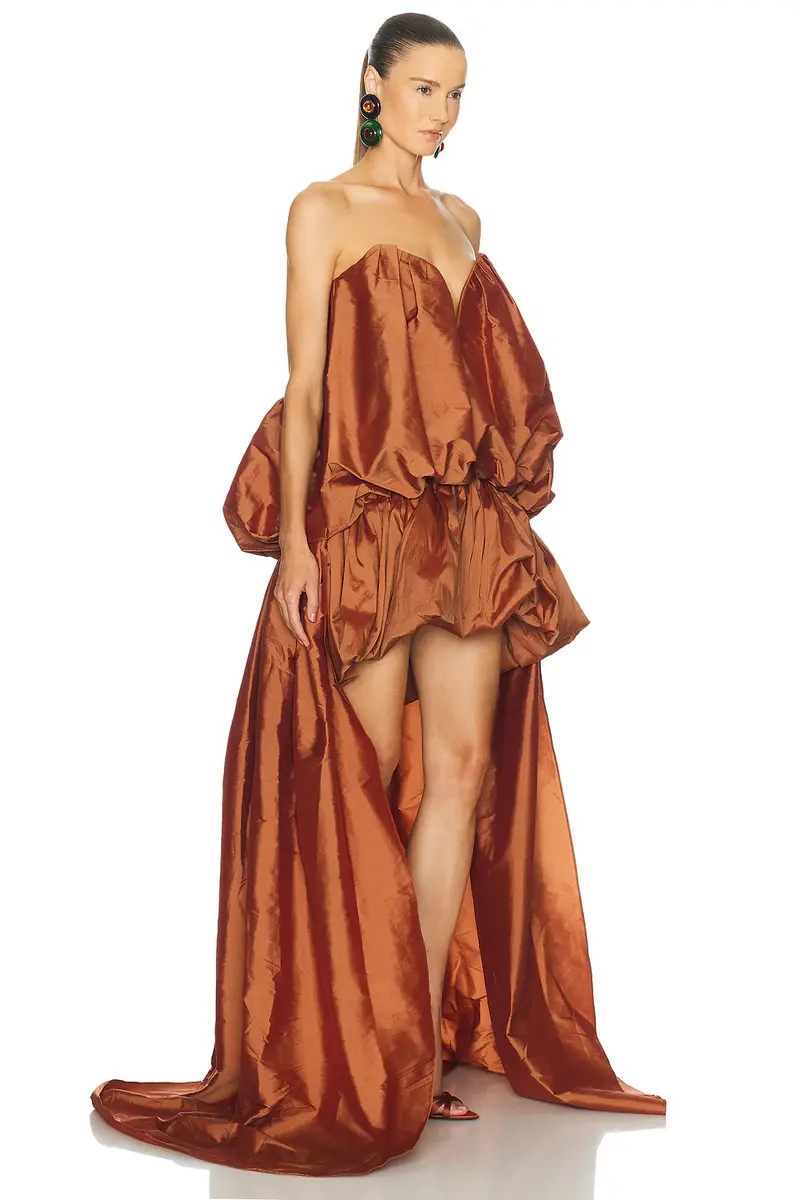 Aknvas Arlene Draped Runway Gown | Thumbnail 2 Aknvas Arlene Draped Runway Gown | Thumbnail 2
