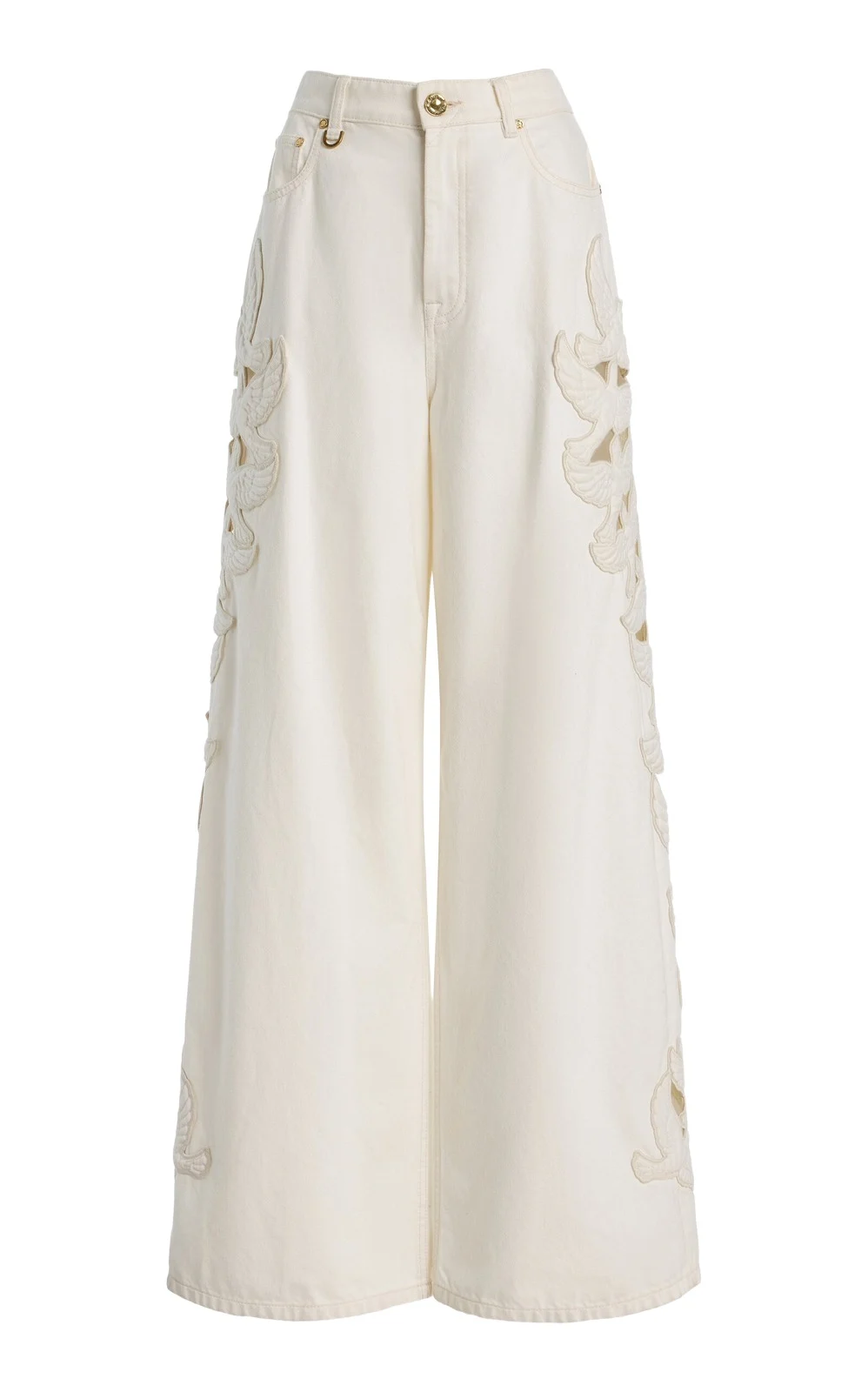 Denim Applique Relaxed Flare Denim Applique Relaxed Flare
