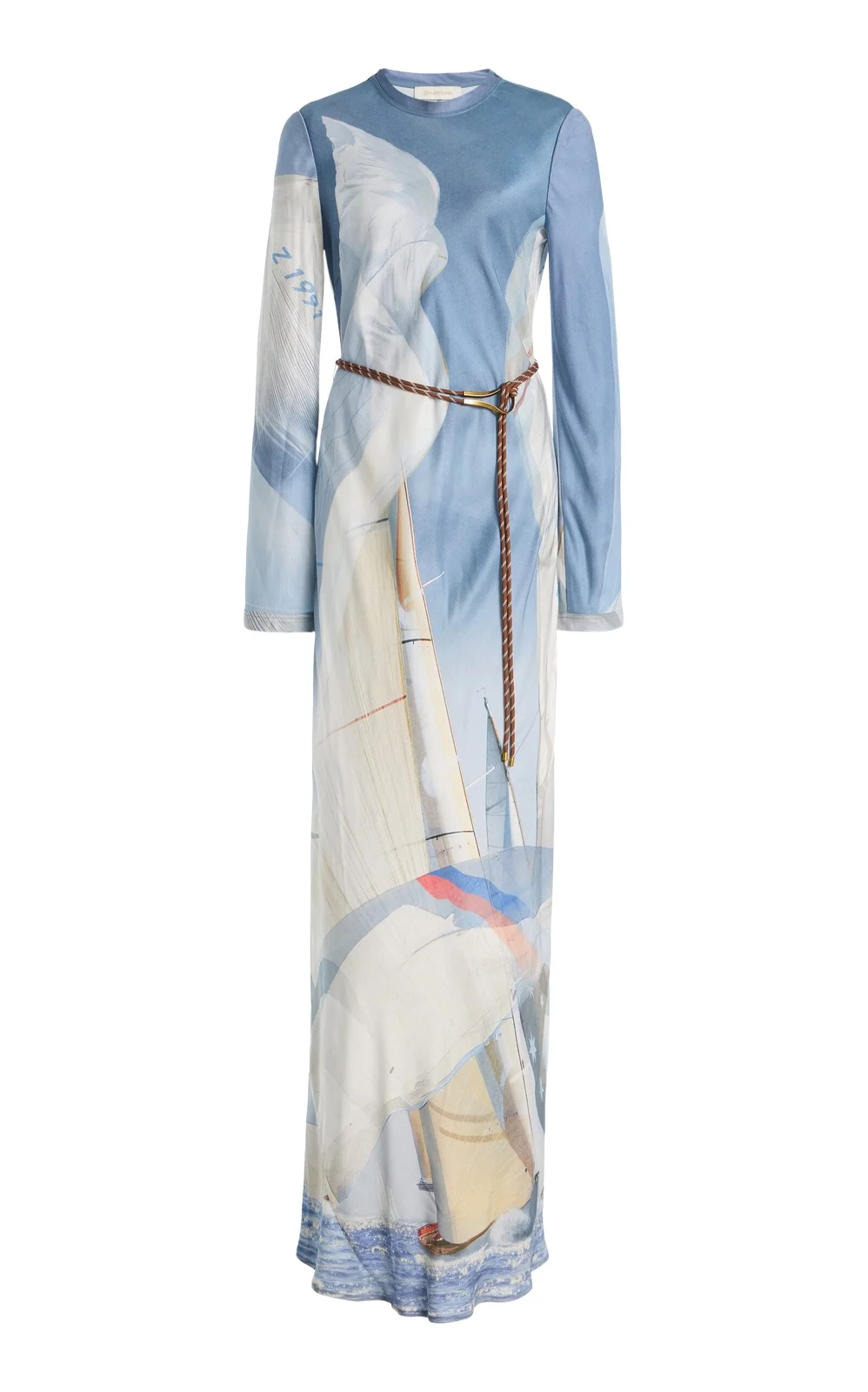 Zimmermann Clash Sail Jersey Maxi Dress