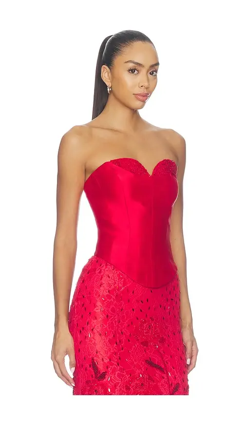 LA FUORI Red Siren Corset Top | Thumbnail 2 LA FUORI Red Siren Corset Top | Thumbnail 2