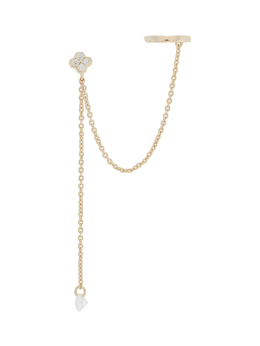 Floating Chain Stud X Ear Cuff Floating Chain Stud X Ear Cuff