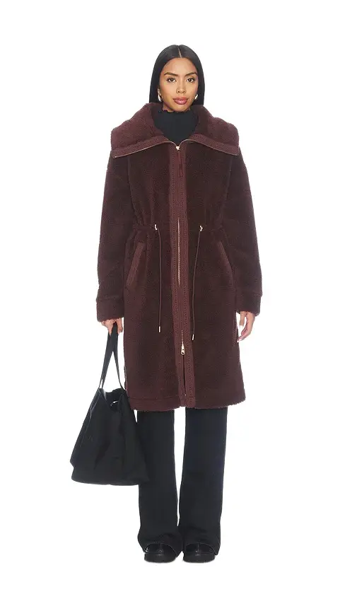 Varley Bennet Long Sherpa Coat